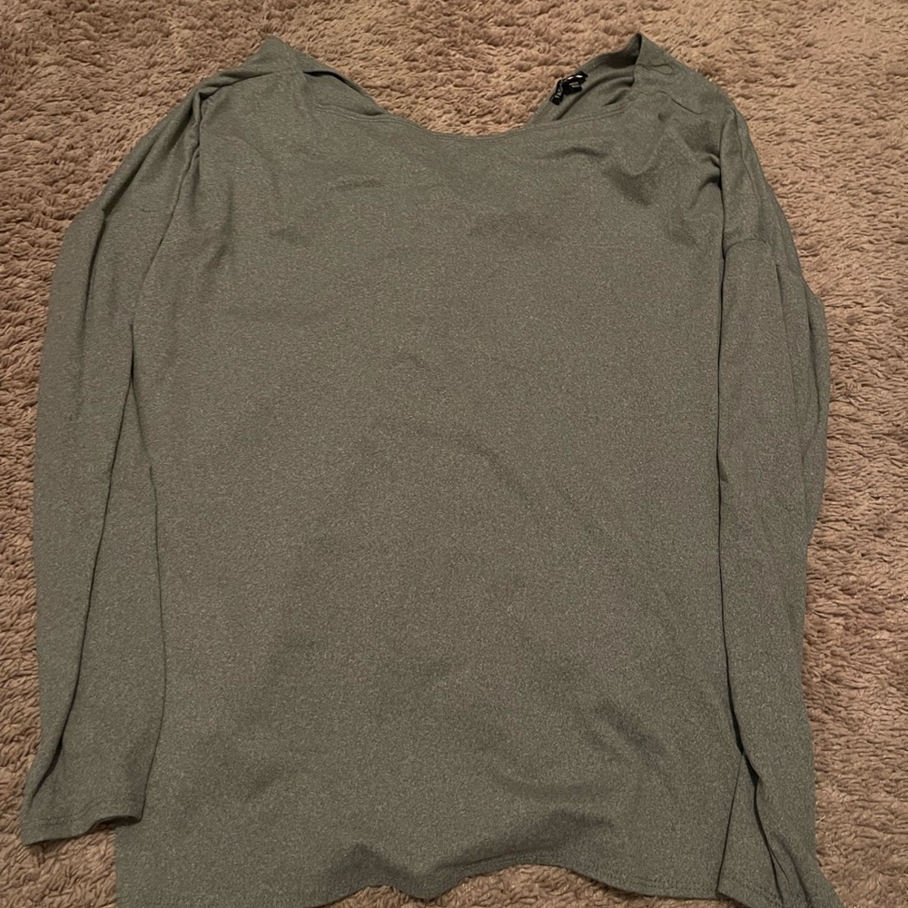 Grey tie in the back Women's Top